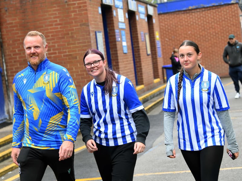 Owls fans at Hillsborough enjoying a 7-2 win.