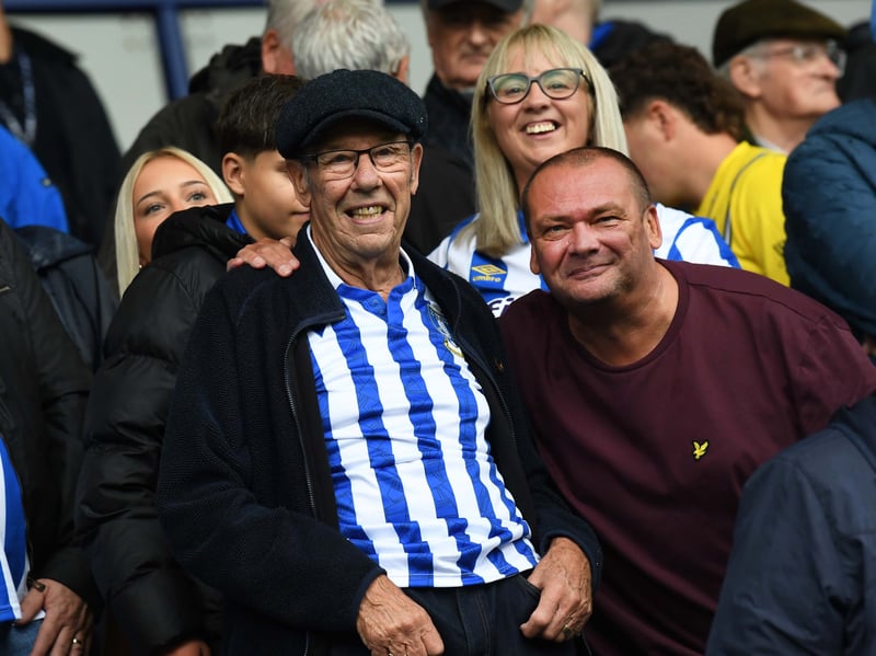 Owls fans at Hillsborough enjoying a 7-2 win.