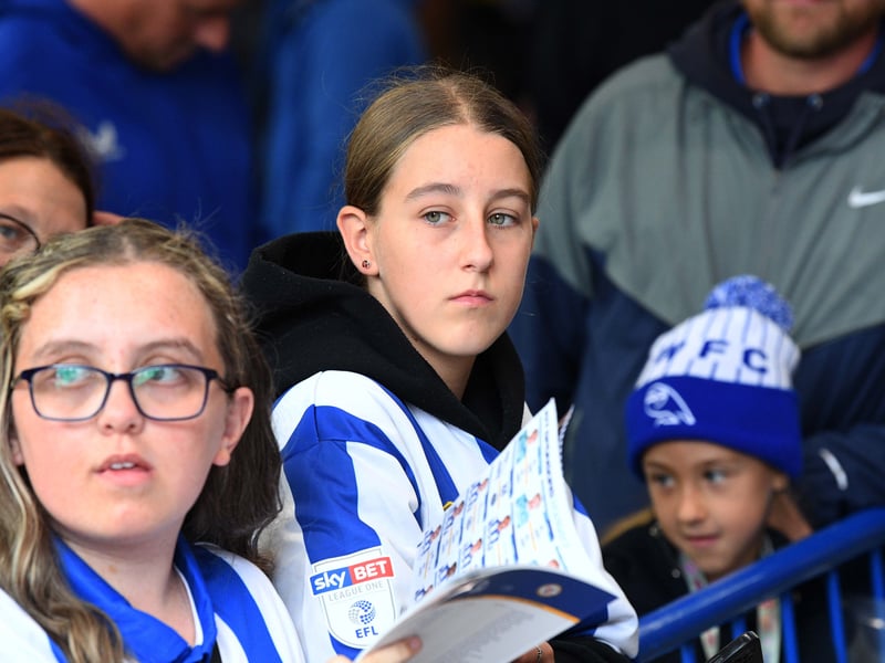 Owls fans at Hillsborough enjoying a 7-2 win.