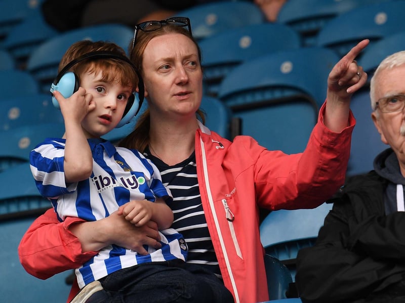 Owls fans at Hillsborough enjoying a 7-2 win.