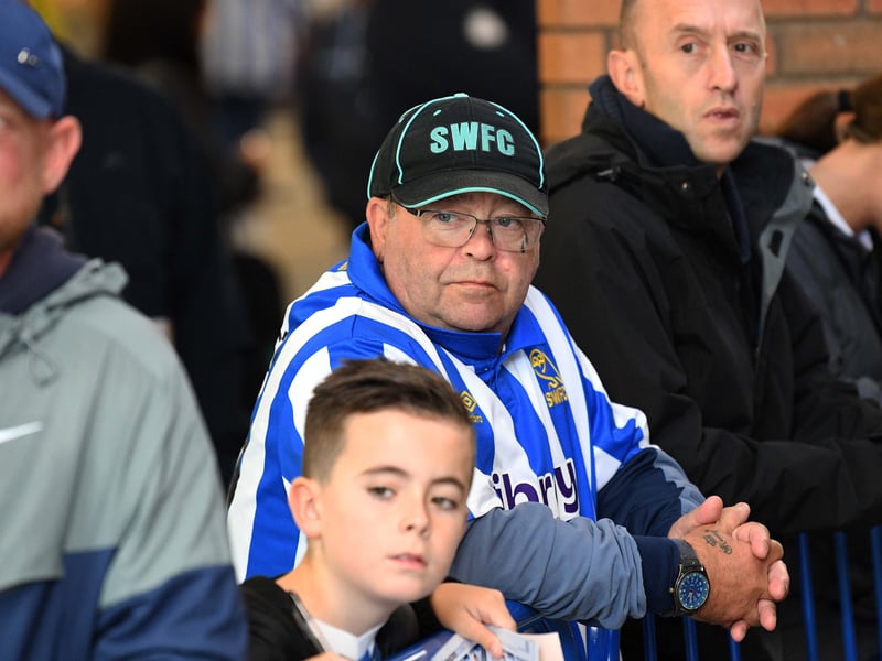 Owls fans at Hillsborough enjoying a 7-2 win.