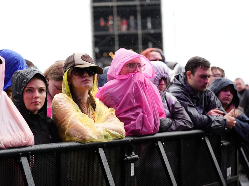 Fans braved the rain to catch their favourite artists on the main stage