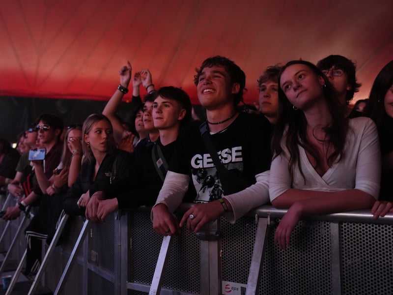 This fan came prepared for Geese's Leeds Festival set