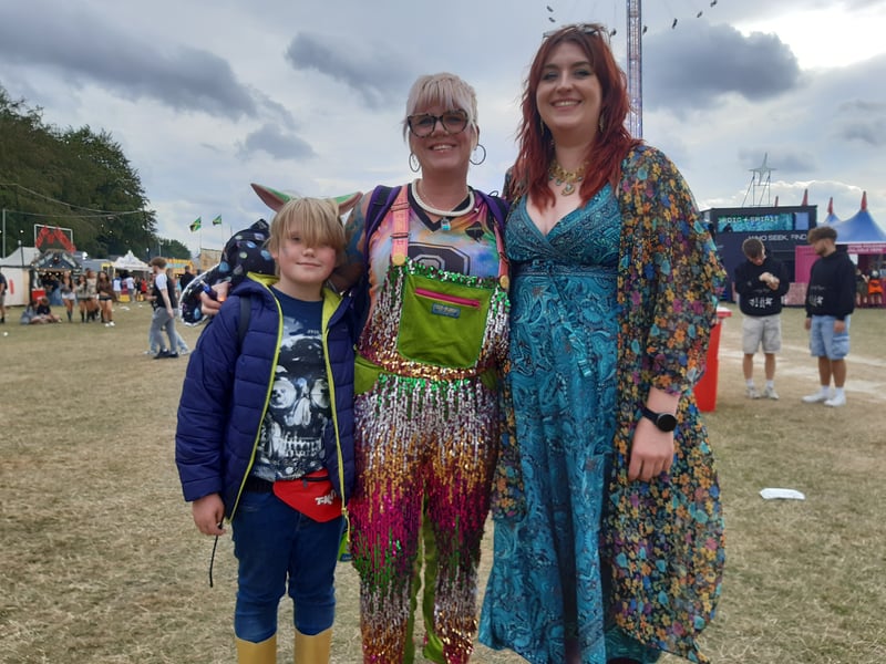 Young Phoenix, with Alexandra and Hannah, who shows us how to make wellies look stylish