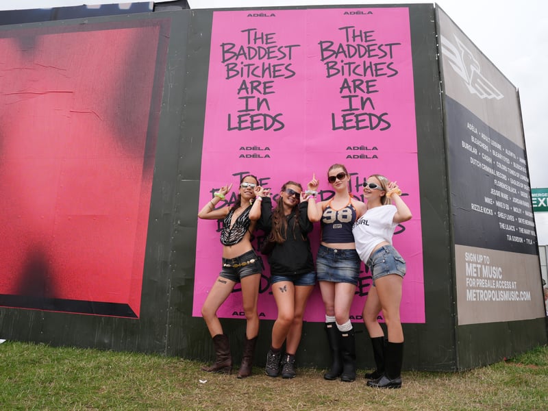 These festival-goers make a statement in denim