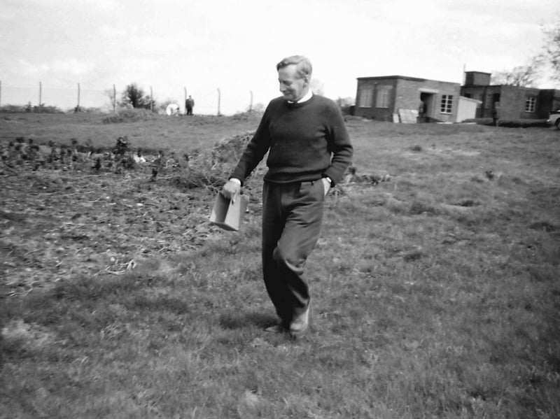 Self-sufficiency isn't exactly a new idea. A couple of the photos in the collection indicate that staff used to grow stuff on the land near the buildings. We'll guess it was vegetables.