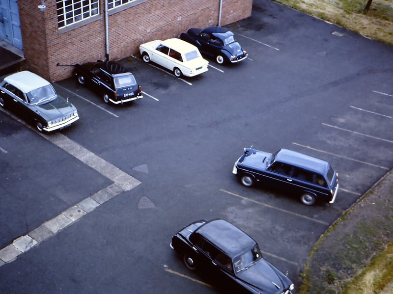 Lots of space in the car park. This is one for fans of 1960s (and 1950s) cars.
