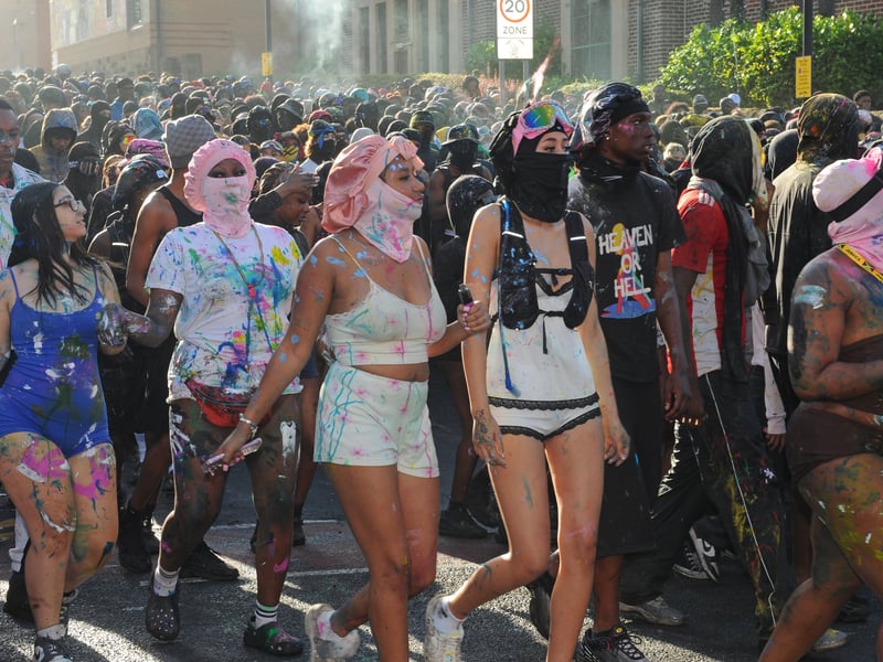 J'Ouvert is the early morning warm up on Carnival Day