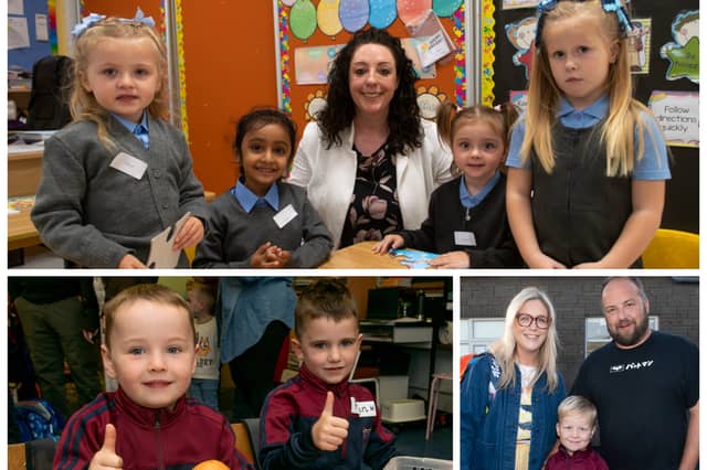 First Day at school for Mountmellick's Junior Infants.