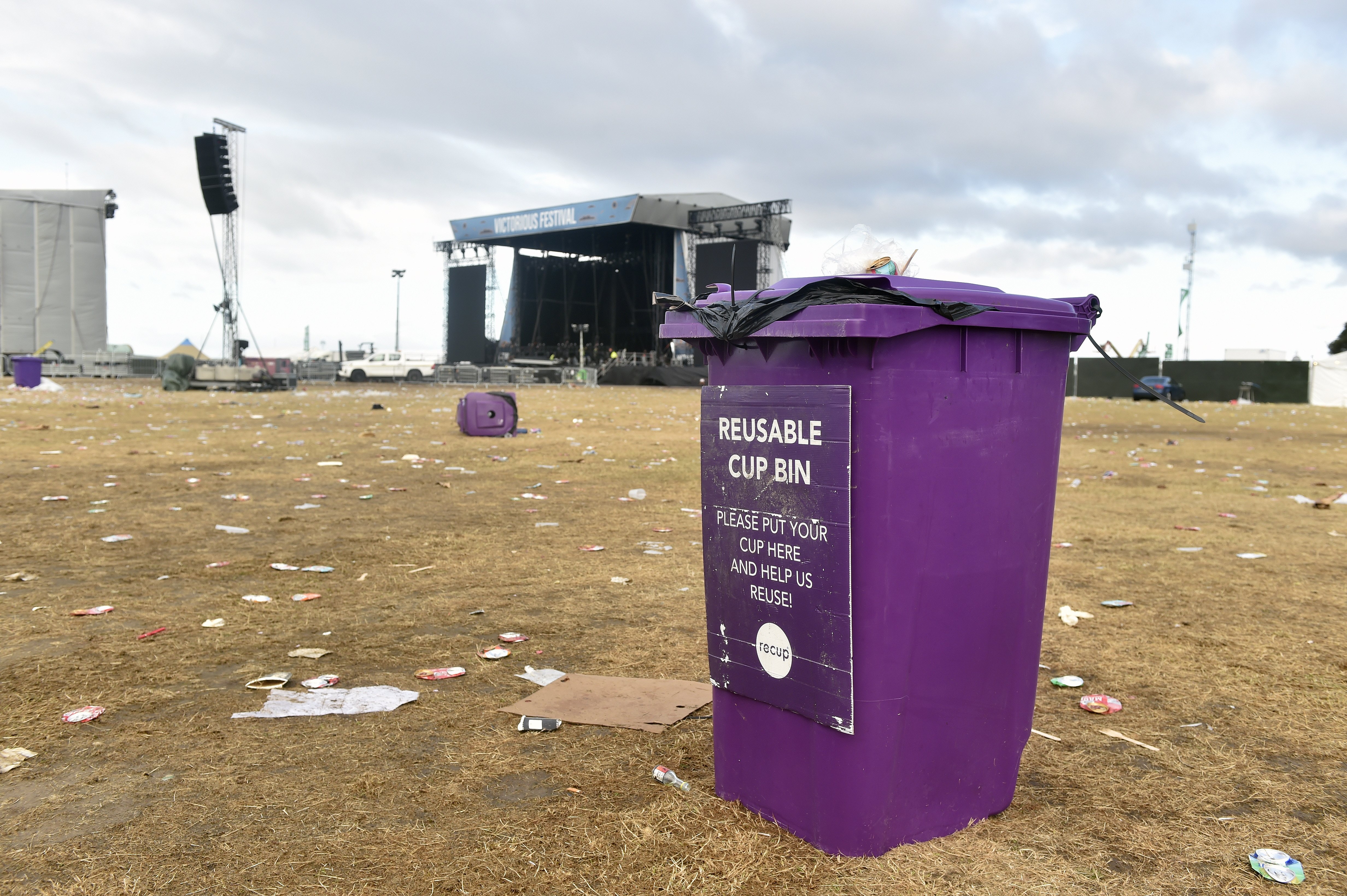 The clean up of Southsea Common has begun on Monday, August 31.