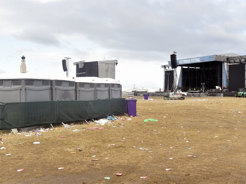 The Common Stage the day after the night before.

