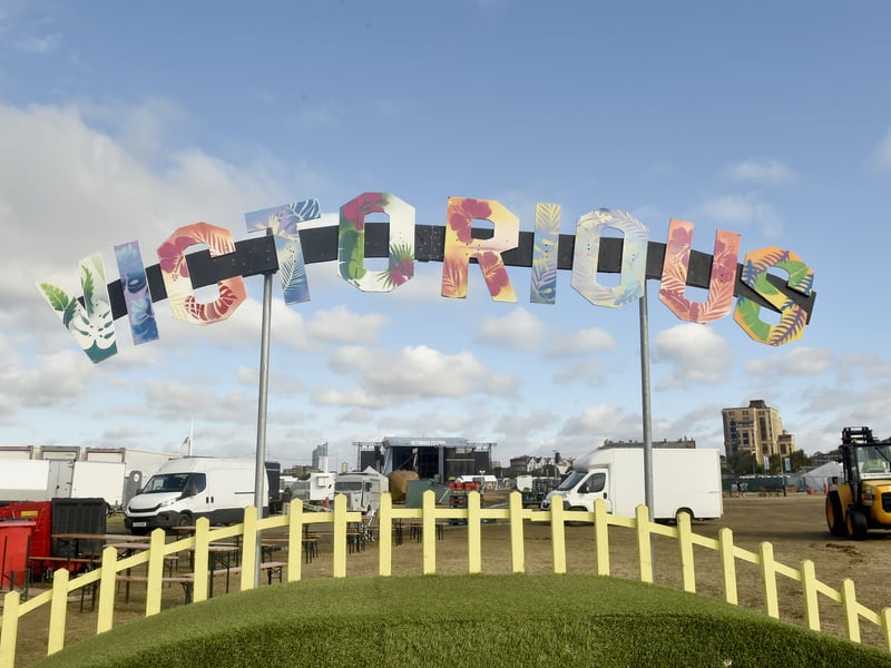 A deserted Victorious Festival on Monday, August 31.
