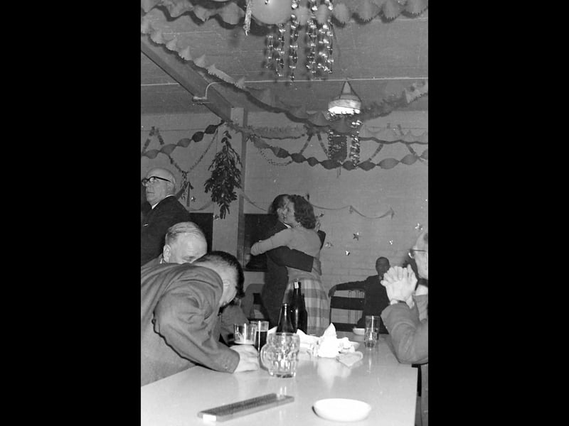 Let's give a shout out for the unknown person or persons who put up all the Christmas decorations. As for the venue of these festivities, assuming there was a canteen at Overley, that would seem an obvious place.