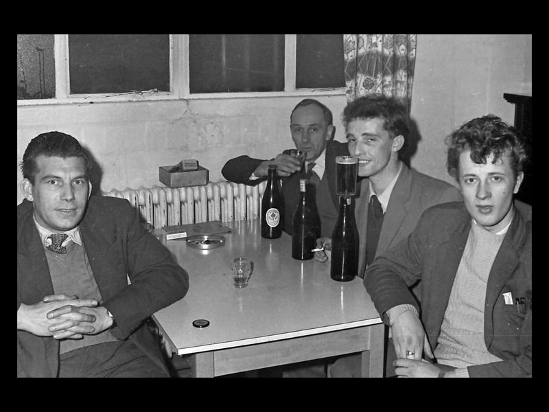 Roy Harris' collection includes a series taken at a Christmas do, with staff letting their hair down for the festive season. His son Adrian thinks it might have been Christmas 1965, and marking the end of the social club for the soon-to-close establishment. The next section of images are all from that event which featured music, dance, and having a drink.