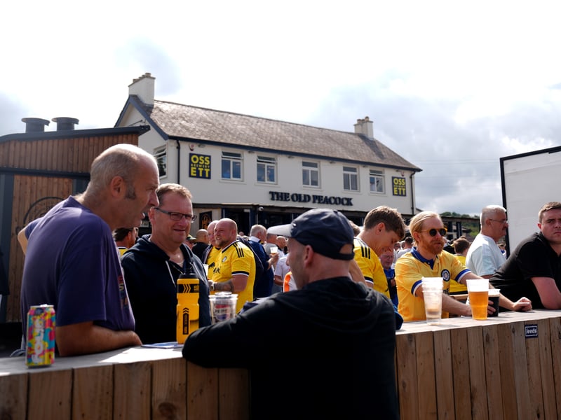 Leeds United fans v Brentford