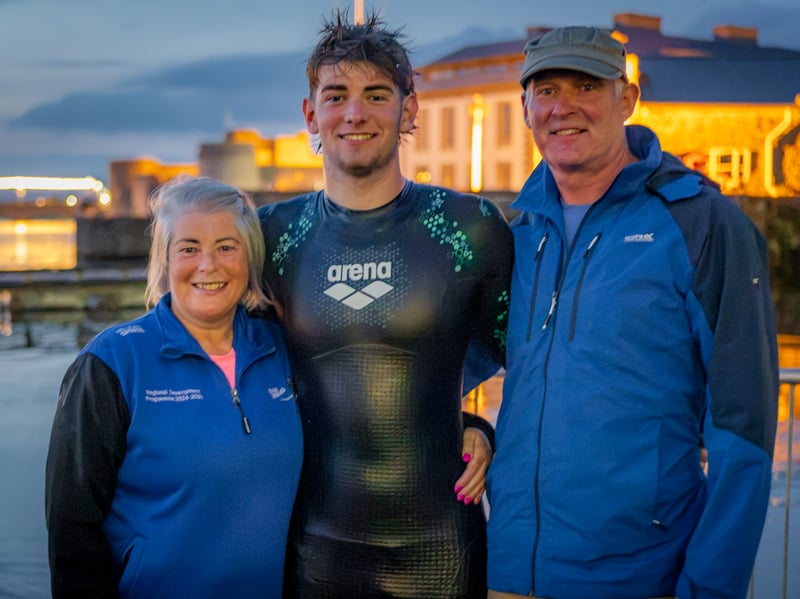 More than proud parents Helen Kennedy and Barry Lanigan alongside Conor.
