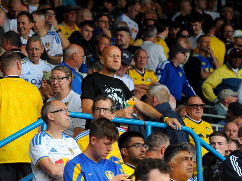 Leeds United v Brentford Premier League sun 30-08-2026 pic Steve RidingFans in the Kop