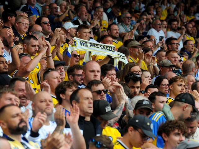 Leeds United v Brentford Premier League sun 30-08-2026 pic Steve RidingFans in the Kop 