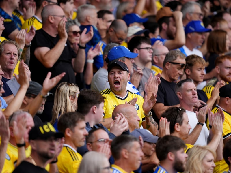 Leeds United fans v Brentford