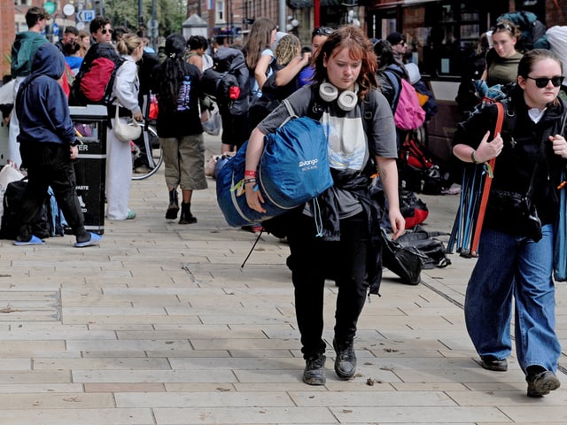 A shuttle bus service took people to and from the festival site through the weekend