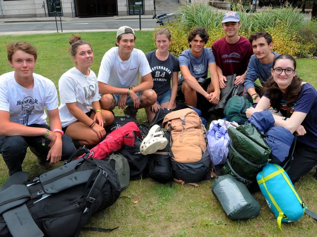 These festivalgoers had a three-hour wait for their train
