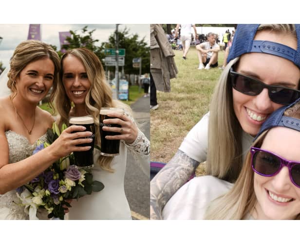 Lesbian couple expecting their 'little nugget' very soon