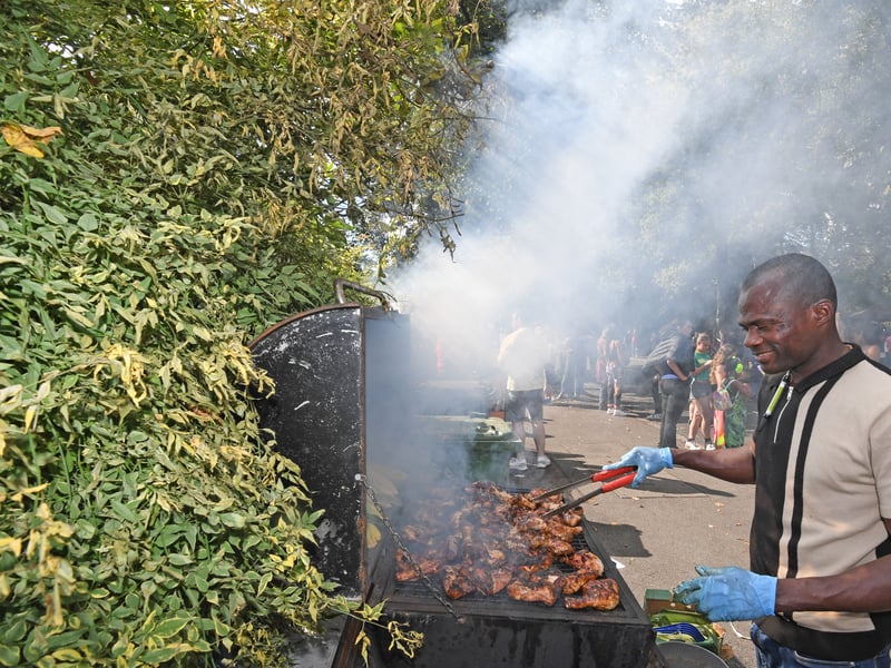 Barbecues at Potternewton Park.