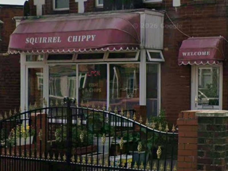 Squirrel Chippy
5 stars
23 July
Takeaway/sandwich shop
3 Collins Avenue
Blackpool
FY2 0NS