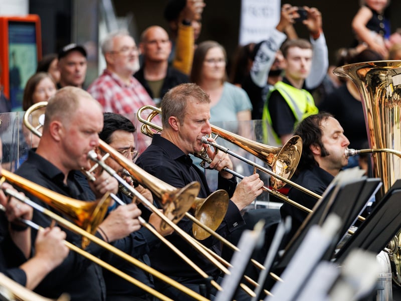 City of Birmingham Symphony Orchestra (CBSO) delivered over 20 free performances in
five days across the city.