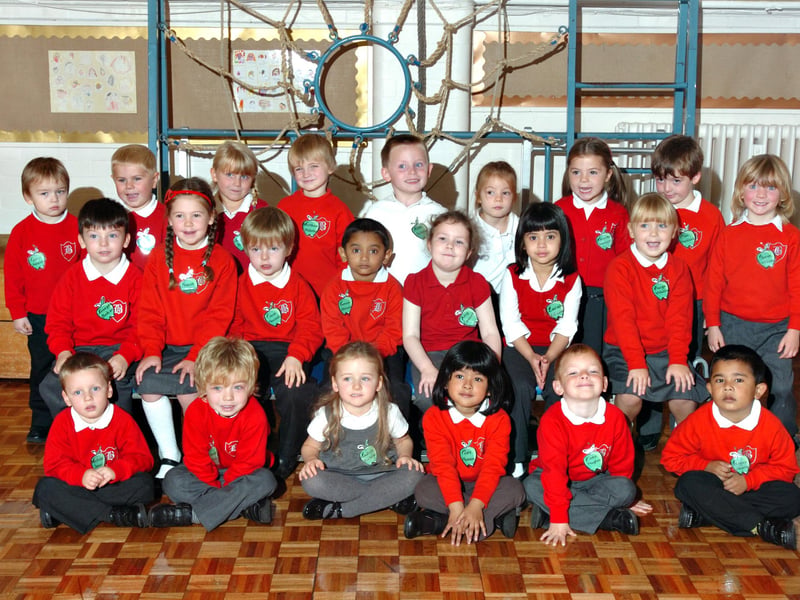 The children at Barnes Infants School posed for their first ever school photo in this lovely reminder from 2011.