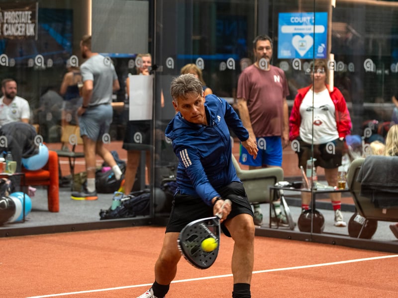 Mark Kinglsey, 57, hosting a fun day at Performance Padel Preston in aid of prostate cancer