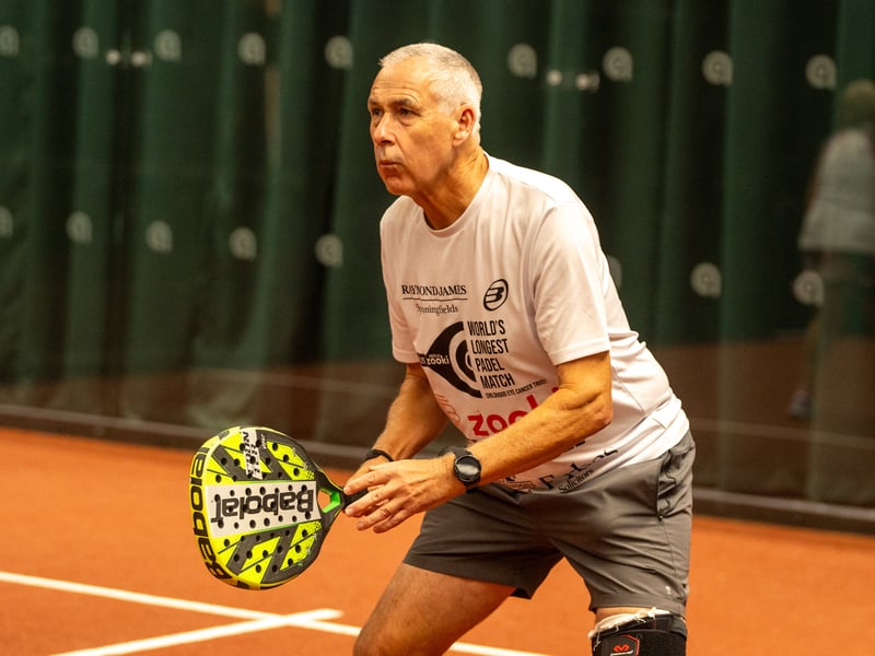 Mark Kinglsey, 57, hosting a fun day at Performance Padel Preston in aid of prostate cancer