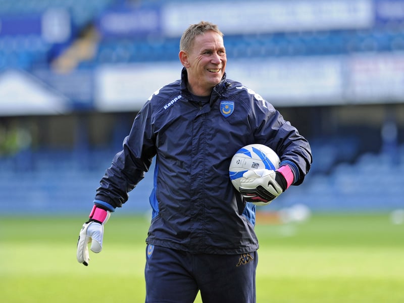 Goalkeeper coach Alan Knight during training before the Portsmouth FC v Hartlepool United at Fratton Park match in January 2013.
Picture: Sarah Standing (13225-3805)
