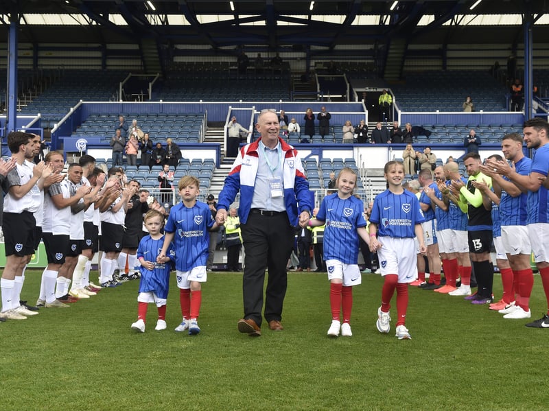 A charity match held between Pompey Legends v Alan Knight Celebrity XI at Fratton Park, Portsmouth, on bank holiday Monday, May 5, 2025.

Picture: Sarah Standing (050525-2704)