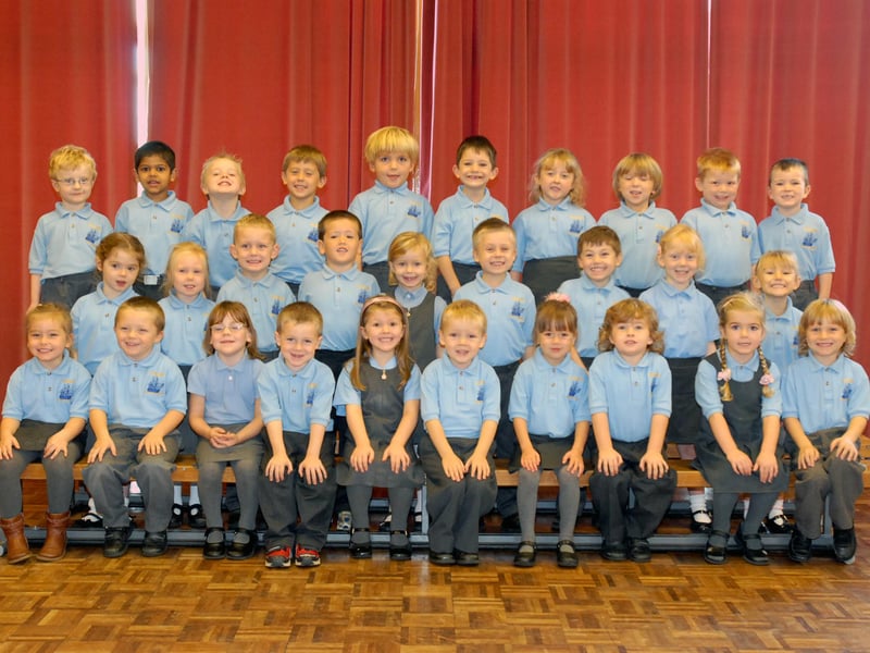Mrs Mason's class at St Bede's RC Primary School in Claypath Lane, looked super smart on their first day.