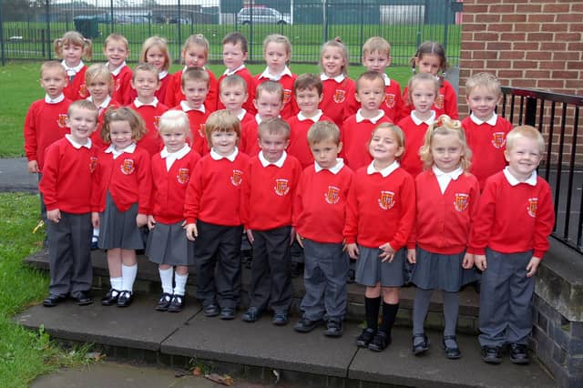 Miss Bondin's reception class at St Joseph's RC Primary in Fellgate. Look at how happy they are!