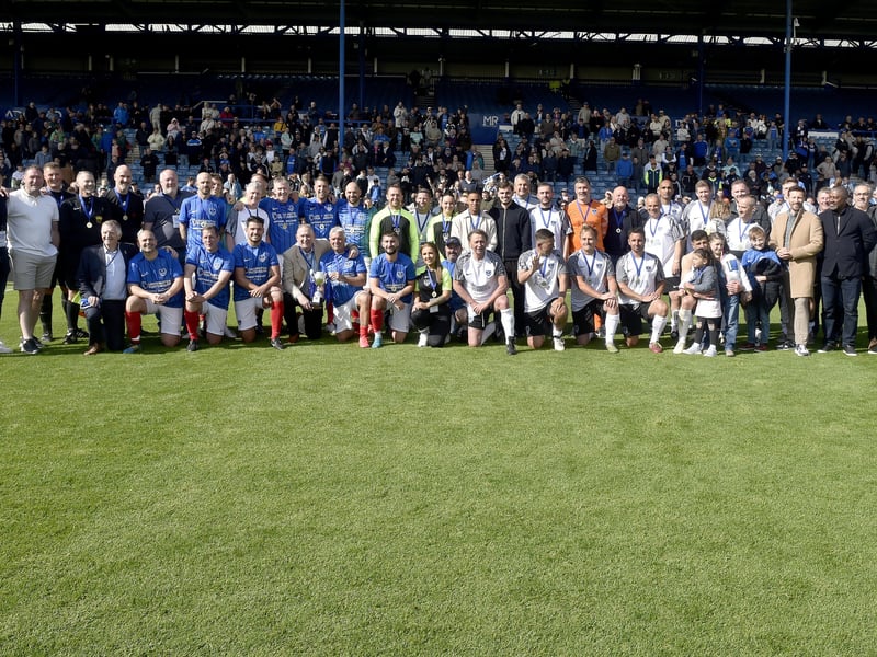 A charity match was held between Pompey Legends v Alan Knight Celebrity XI at Fratton Park, Portsmouth, on bank holiday Monday, May 5, 2025.
Picture: Sarah Standing (050525-2896)