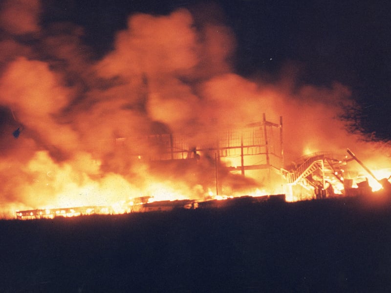 Every story has an ending, but it isn't always a happy one. The site, by then occupied by Cox's Chemicals, was destroyed in a devastating blaze in February 1993.