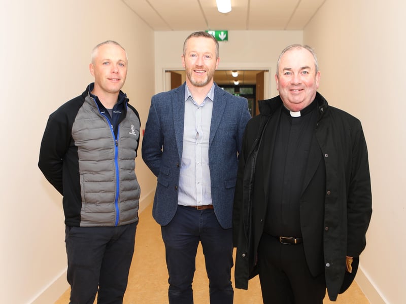 Kieran Sharkey, Shay Kinsella and Fr Francis Bradley