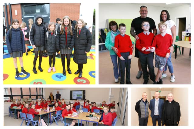 First day at the new Scoil Íosagáin