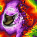 A previous storm heading for Ireland