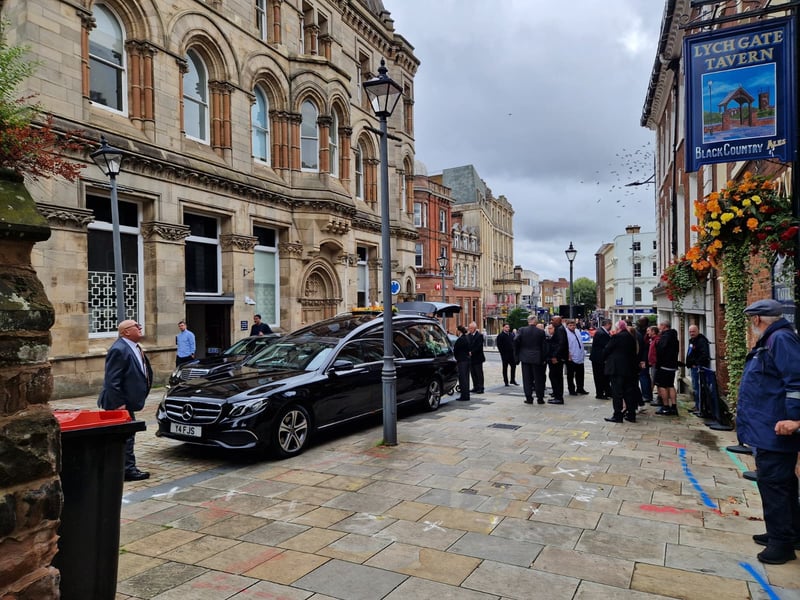 Phil Parkes's funeral in Wolverhampton