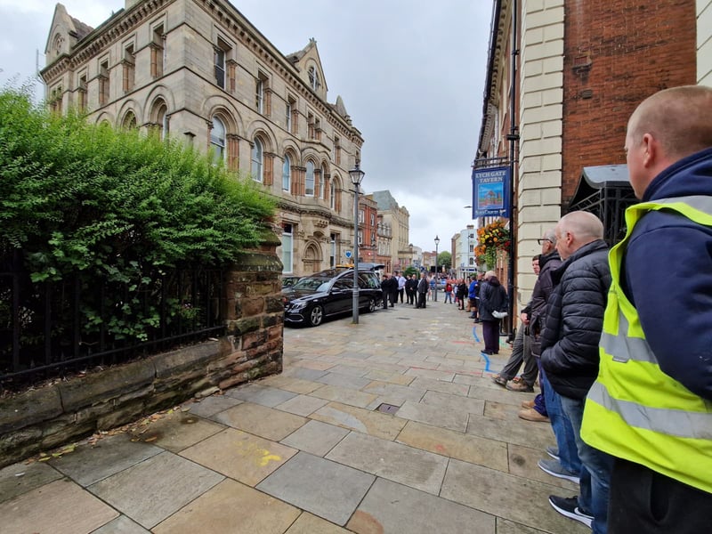 Phil Parkes's funeral in Wolverhampton