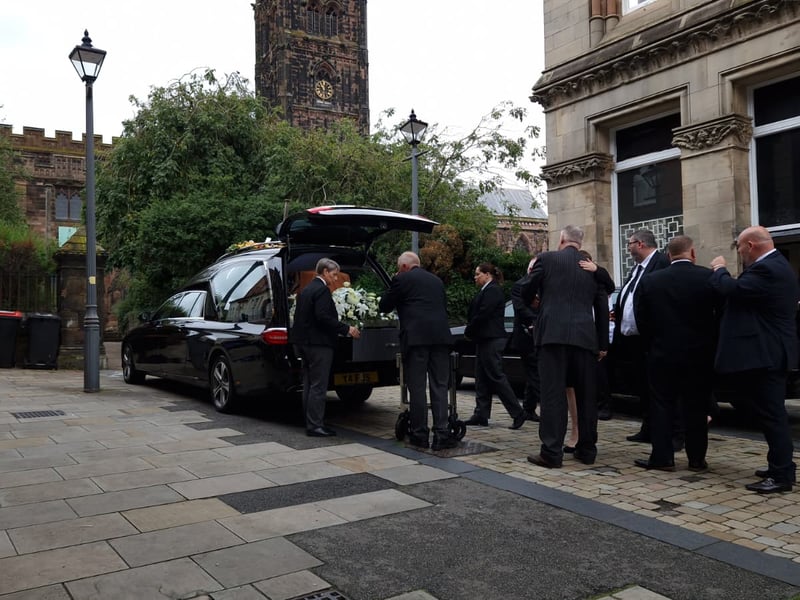 Phil Parkes's funeral in Wolverhampton