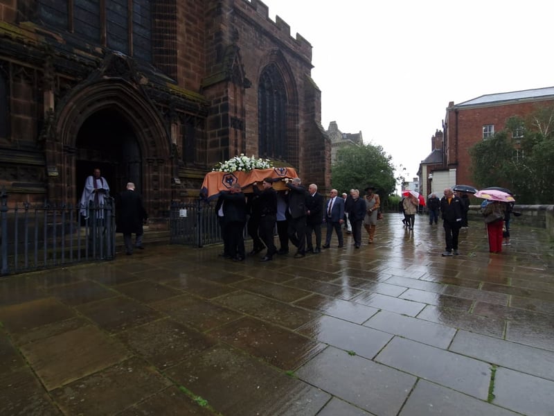 Phil Parkes's funeral in Wolverhampton