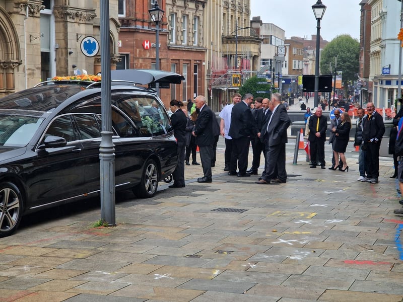 Phil Parkes's funeral in Wolverhampton