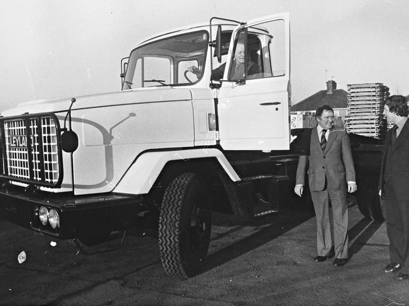 Guy Motors was still putting Wolverhampton-made vehicles on the international stage in January 1980, when the first of its new “super-tough” Landtrain trucks was inspected at the company’s Park Lane factory in Fallings Park. Designed for the demanding conditions of the Middle and Far East, Africa and Latin America, the trucks were built specifically for export markets. Jimmy Johnson and Brian Jones are pictured inspecting the new vehicle. Guy Motors was a major employer in Wolverhampton for generations. Do you remember working there, or know someone who did? What other local factories played an important part in your working life?