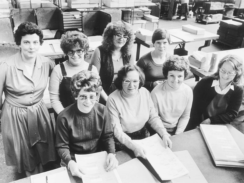 Staff at Kenrick & Jefferson, specialist printers in West Bromwich High Street, are pictured in July 1980 carrying out the detailed checking work needed before cheque books could be finally bound. These women were responsible for checking sections of the cheque books, an important stage in the printing process where accuracy was essential. It is easy to overlook the amount of careful work that went into producing everyday items such as cheque books. Did anyone in your family have a job that involved checking or inspecting work like this?