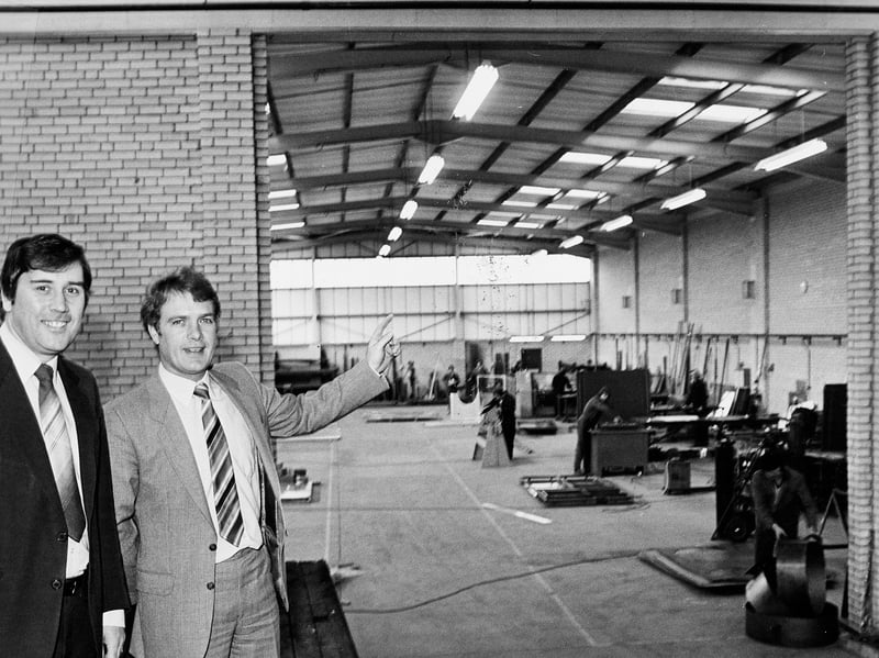 Ercon Metal Finishing Systems had doubled its factory space at Willenhall in December 1982 to cope with growing demand for its purpose-built industrial finishing equipment. Founded five years earlier by joint managing directors Terry Boyle and Colin Green, the company had moved to the Willenhall Trading Estate in 1979. With an order book worth £1 million, it had taken over the adjoining 3,500 sq ft unit. Terry Boyle and Colin Green are pictured at the expanding factory. Do you remember Ercon or the Willenhall Trading Estate? Did you or someone you know work there?