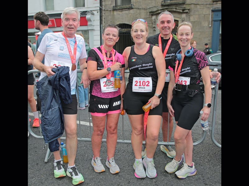 Derek Creighton, Dolores Courtney, Cliona Ward, Frank and Maureen Finn
